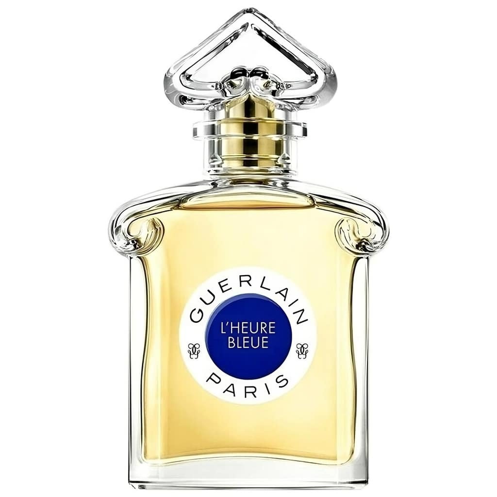 Pochette GUERLAIN En Toile Bleue Sur Coque Dure - Occasion, état Comme Neuf